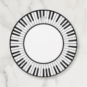 Piano Keys Design Fvor Tag Geschenkanhänger (Rückseite)