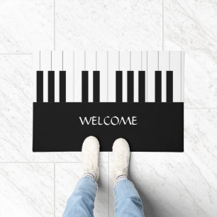 PIANO KEYS DESIGN NAME MUSIC LOVER FUßMATTE