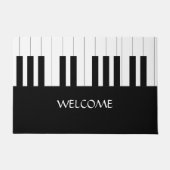 PIANO KEYS DESIGN NAME MUSIC LOVER FUßMATTE (Vorderseite)