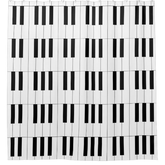 Piano Keys Duschvorhang (Vorderseite)