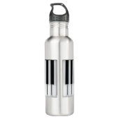 Piano Keys Edelstahlflasche (Rückseite)