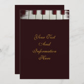 Piano Keys Einladung (Vorne/Hinten)