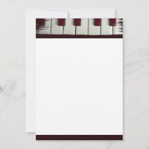 Piano Keys Einladung