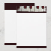 Piano Keys Einladung (Vorne/Hinten)