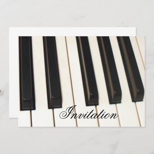 Piano Keys_ Einladung (Vorne/Hinten)