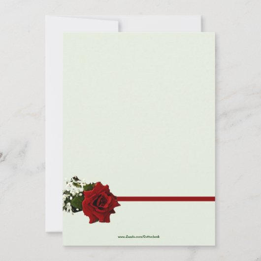 Piano Keys Einladung zur Erwägung (Rückseite)