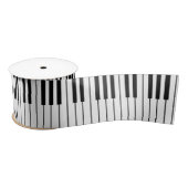 Piano Keys Elfenbein weiß und schwarz Satinband (Spule)