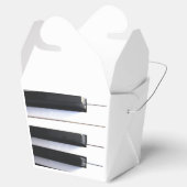 Piano Keys Favor Boxes Geschenkschachtel (Geöffnet)
