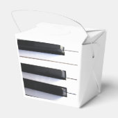 Piano Keys Favor Boxes Geschenkschachtel (Rückseite)