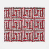 Piano Keys Fleecedecke (Vorderseite (Horizontal))