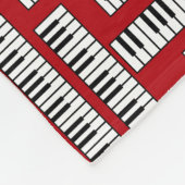 Piano Keys Fleecedecke (Ecke)