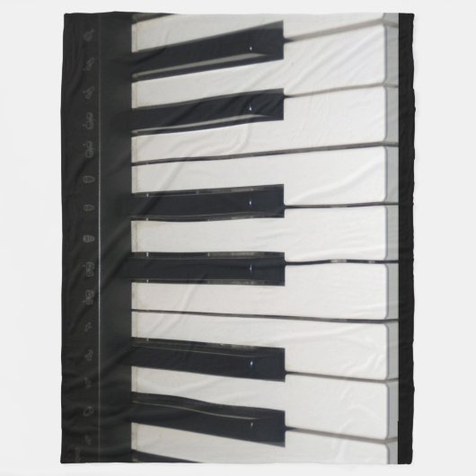 PIANO KEYS FLEECEDECKE (Vorderseite)