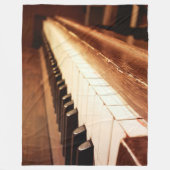 Piano Keys Fleecedecke (Vorderseite)