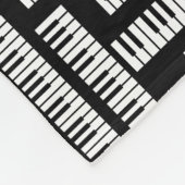 Piano Keys Fleecedecke (Ecke)