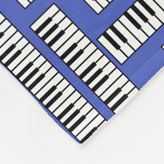 Piano Keys Fleecedecke (Ecke)