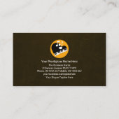 Piano Keys Floating Gold Musiknote Musiklehrer Visitenkarte (Rückseite)