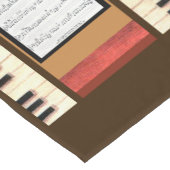 Piano Keys Frame Sheet Music tablerunner Kurzer Tischläufer (Ecke)