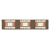 Piano Keys Frame Sheet Music tablerunner Kurzer Tischläufer (Horizontal)