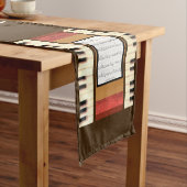 Piano Keys Frame Sheet Music tablerunner Kurzer Tischläufer (Beispiel)