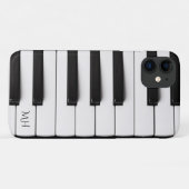 Piano Keys für kundenspezifische Monogramm-Telefon Case-Mate iPhone Hülle (Rückseite (Horizontal))