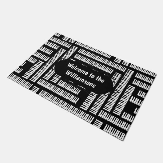 Piano Keys Fußmatte (Schrägansicht)