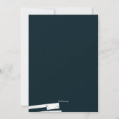 Piano Keys Geburtstagsparty Einladung (Rückseite)