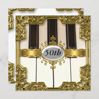 Piano Keys Geburtstagsparty Glamour Hot Einladung