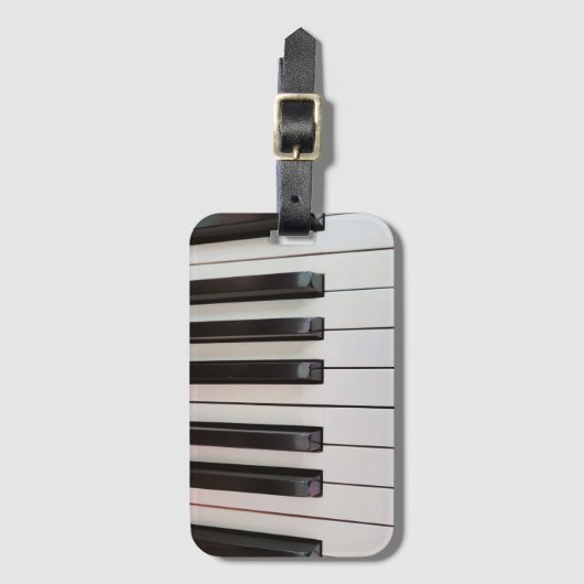 Piano Keys Gepäckanhänger (Vorderseite Vertikal)