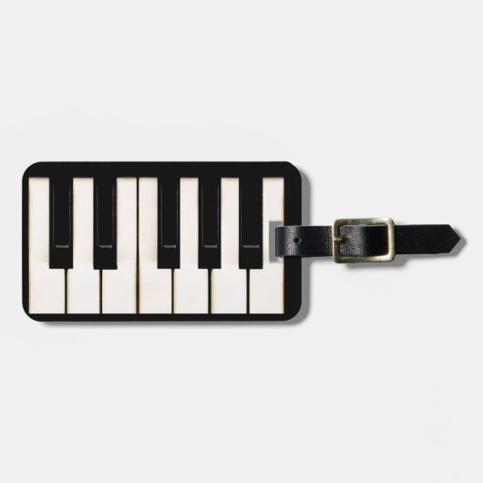 Piano Keys Gepäckanhänger (Vorderseite horizontal)
