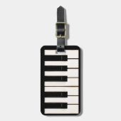 Piano Keys Gepäckanhänger (Vorderseite vertikal)