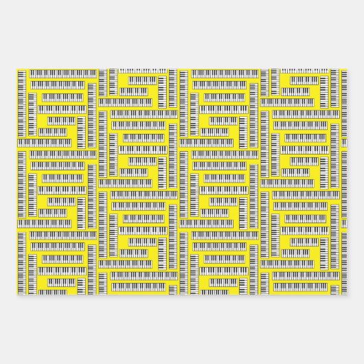 Piano Keys Geschenkpapier Set (Vorderseite 2)