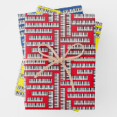 Piano Keys Geschenkpapier Set (Beispiel)