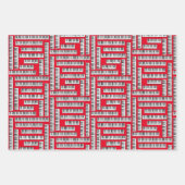 Piano Keys Geschenkpapier Set (Vorderseite)