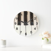 Piano Keys Große Wanduhr (Zuhause)