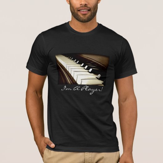 PIANO KEYS Ich bin ein Player Fun Music-Liebhaber  T-Shirt (Vorderseite)