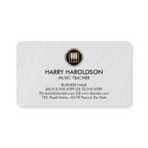 Piano Keys Icon Music Teacher Premium BusinessCard