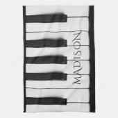 Piano Keys individuelle Name Küchentücher (Vertikal)