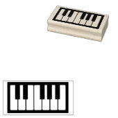 Piano Keys Instrument für Musikermusiklehrer Gummistempel (Stempel)