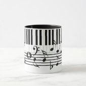 Piano Keys Instruments Tasse (Zentrum)