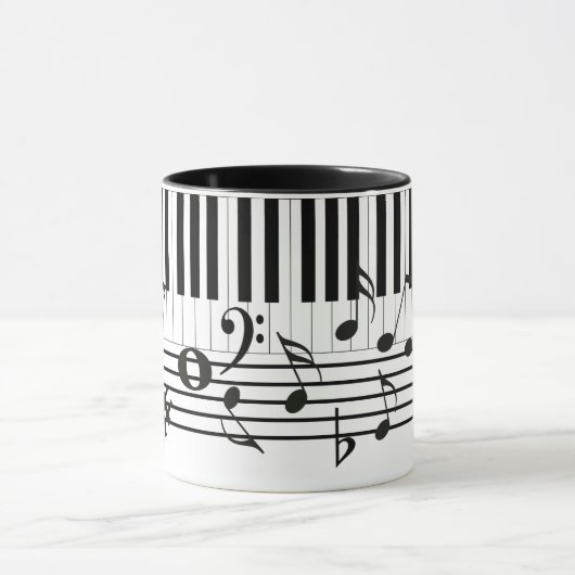 Piano Keys Instruments Tasse (Zentrum)