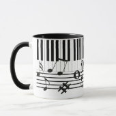 Piano Keys Instruments Tasse (Links)