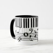 Piano Keys Instruments Tasse (Vorderseite Links)