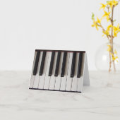 Piano Keys Ivory und Ebony Karte (Gelbe Blume)