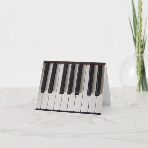 Piano Keys Ivory und Ebony Karte