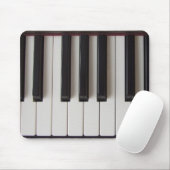 Piano Keys Ivory und Ebony Mousepad (Mit Mouse)