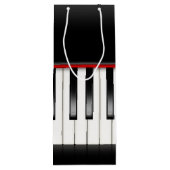 Piano Keys Jahrestag Geschenktüte Für Weinflaschen (Rückseite)