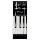 Piano Keys Jahrestag Geschenktüte Für Weinflaschen (Vorderseite)
