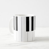 Piano Keys Kaffeetasse (Vorderseite Links)