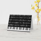 Piano Keys Karte (Gelbe Blume)
