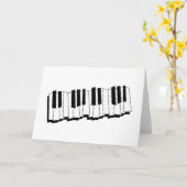 Piano Keys Karte (Gelbe Blume)